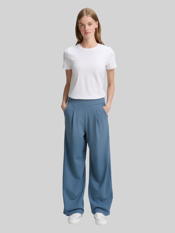 Pantalon à jambes larges par Denim Female, dusty denim blue