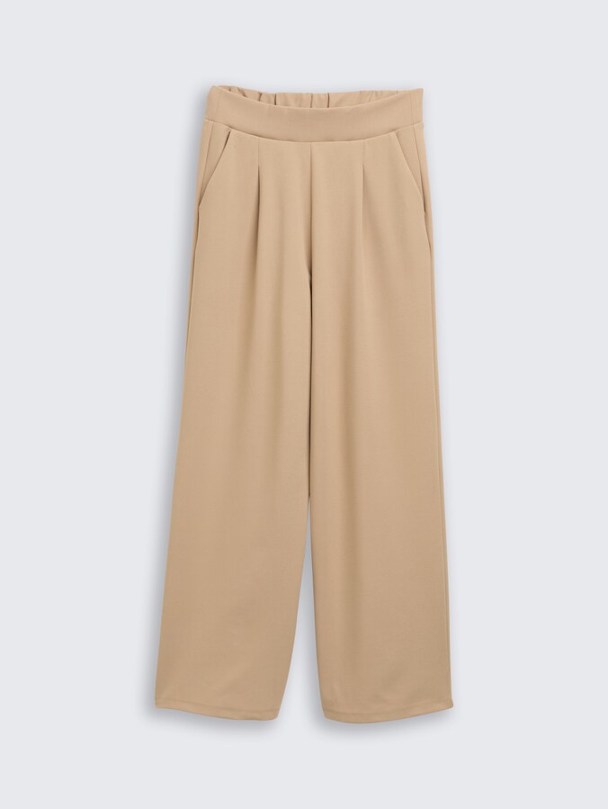 Wide Leg Hose von Denim Female, tan brown