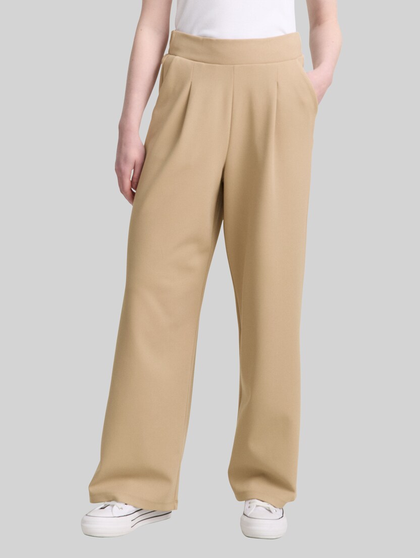 Wide Leg Hose von Denim Female, tan brown