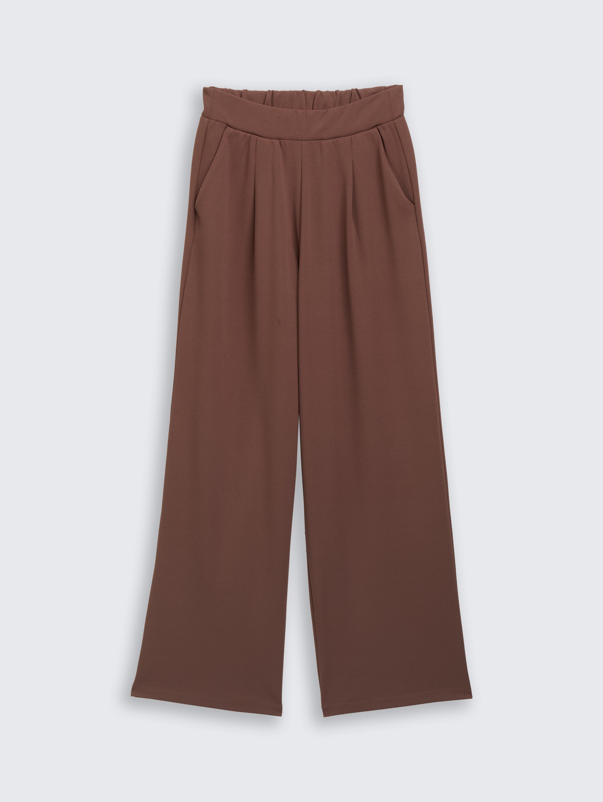 Wide Leg Hose - soft chocolate brown - Vorder-Produkt-Ansicht