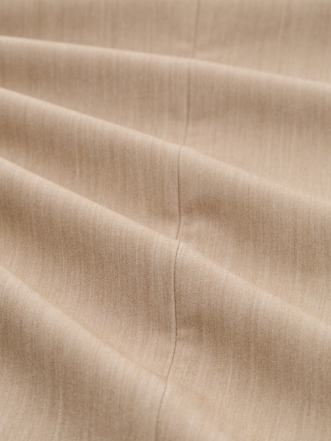 Wide Leg Hose mit Kordelzug - intense beige melange - Material-Ansicht