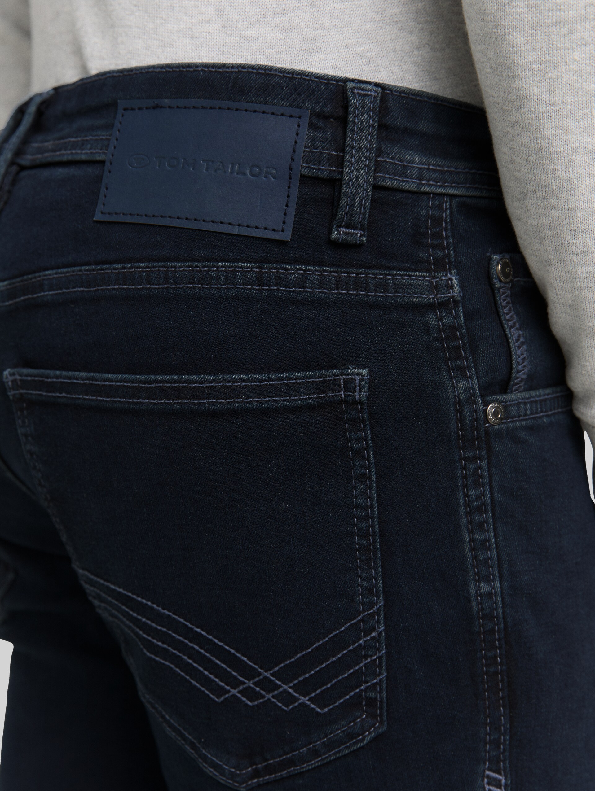TTTROY SLIM jeans with stretch - blue black denim - Detail model view