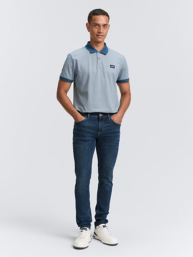 TTTROY SLIM Jeans mit Stretch von Men, mid stone blue black denim
