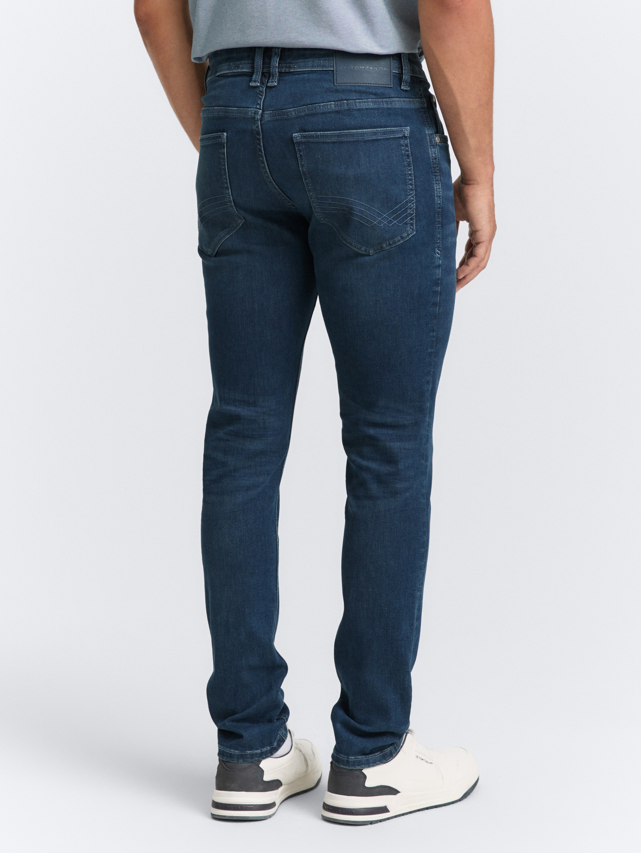 TTTROY SLIM Jeans mit Stretch - mid_stone_blue_black_denim - 