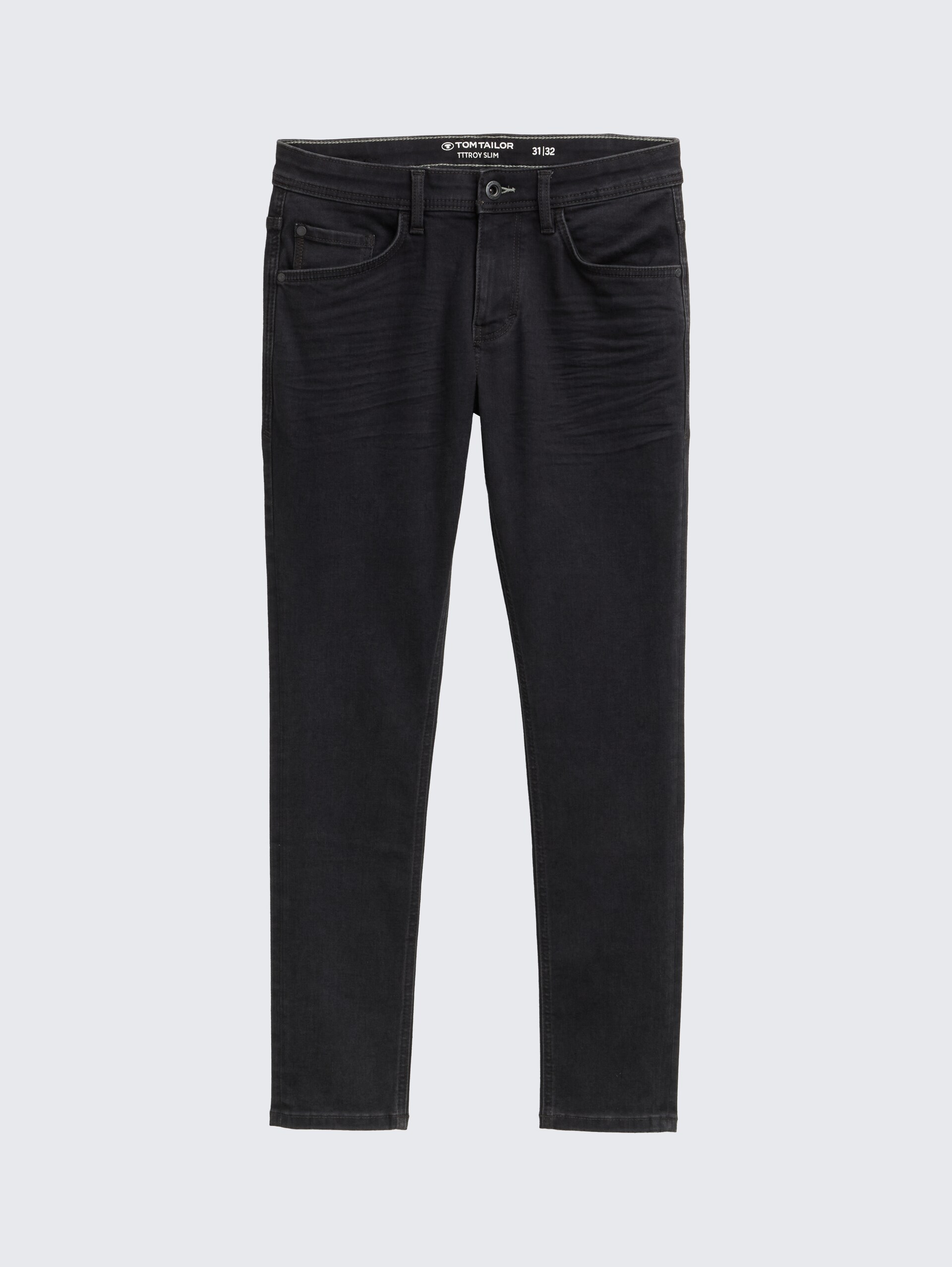 TTTROY SLIM Jeans mit Stretch - clean rinsed black denim - Vorder-Produkt-Ansicht