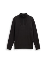 Nicht ausgewählt, Troyer Strickpullover aus Baumwolle von , schwarz