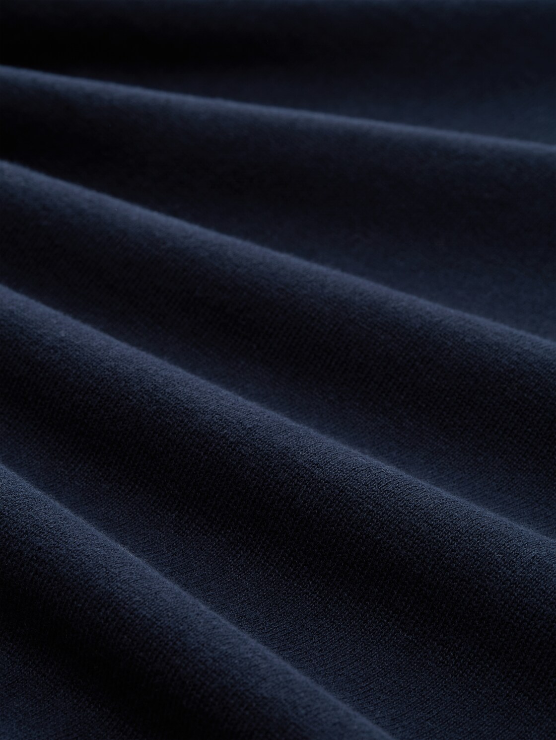 Troyer Strickpullover aus Baumwolle - sky captain blue - Material-Ansicht