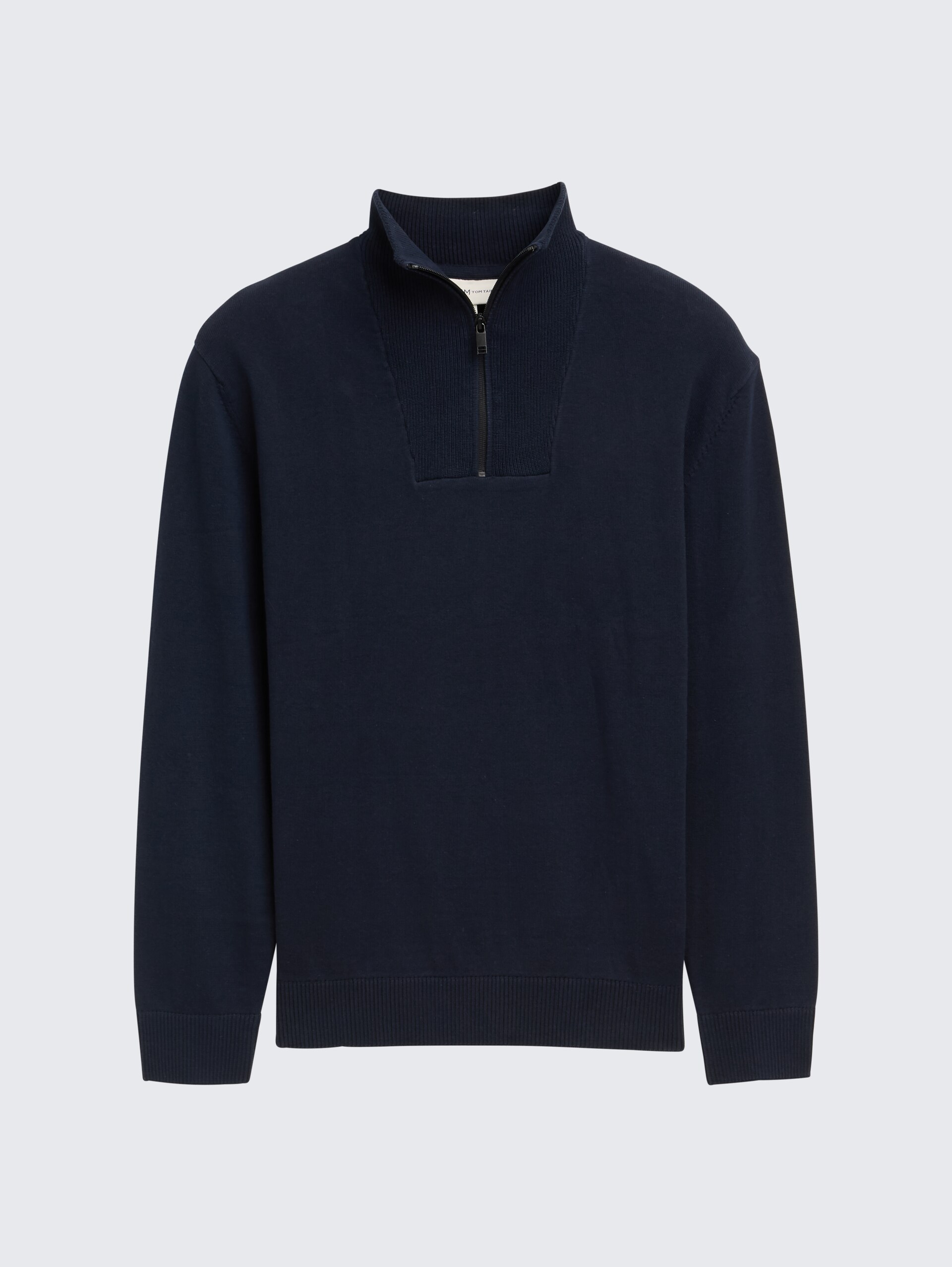 Troyer Strickpullover aus Baumwolle - sky captain blue