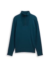 Nicht ausgewählt, Troyer Strickpullover aus Baumwolle von , grün