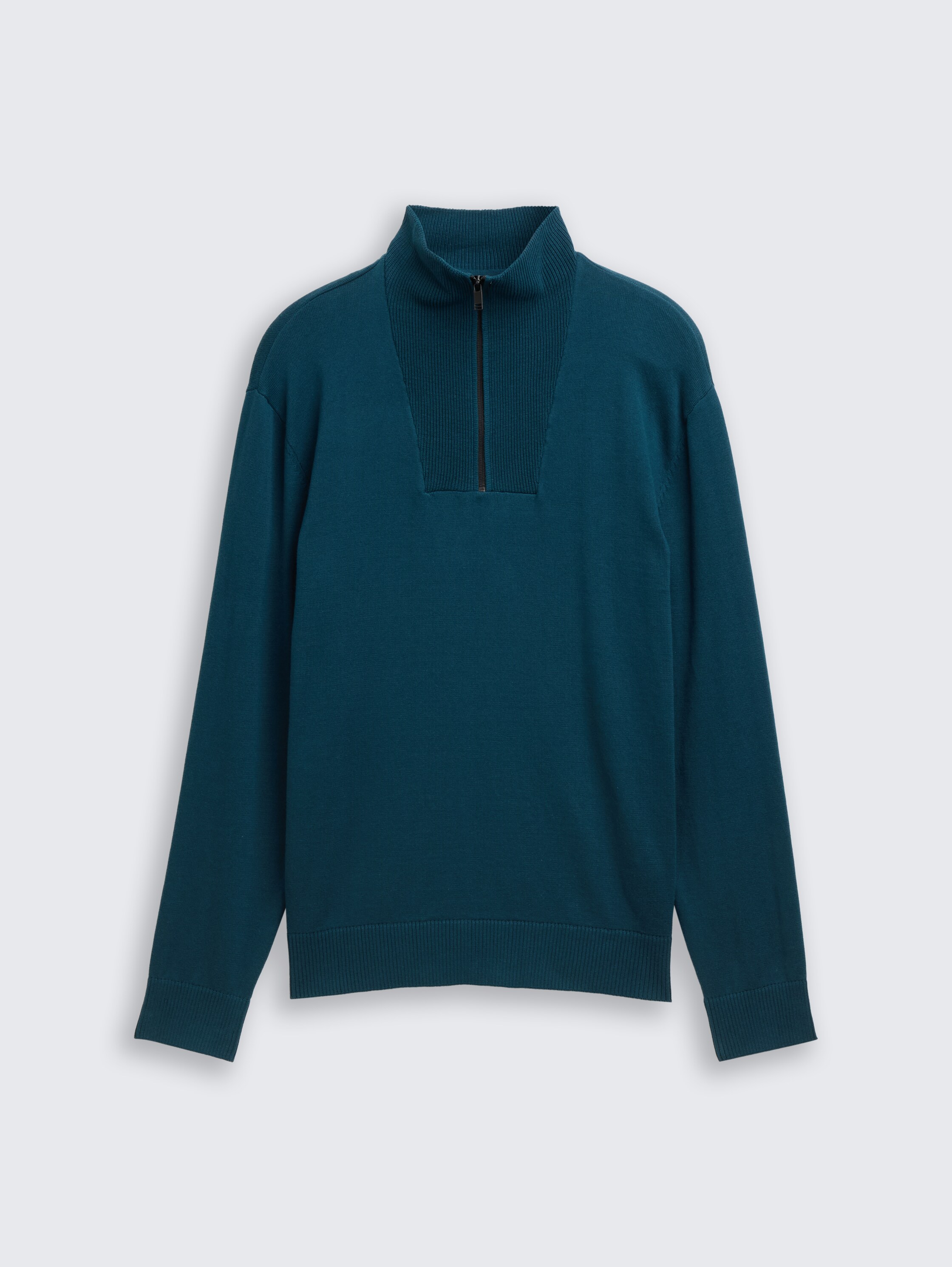Troyer Strickpullover aus Baumwolle - deep_pond_green - 