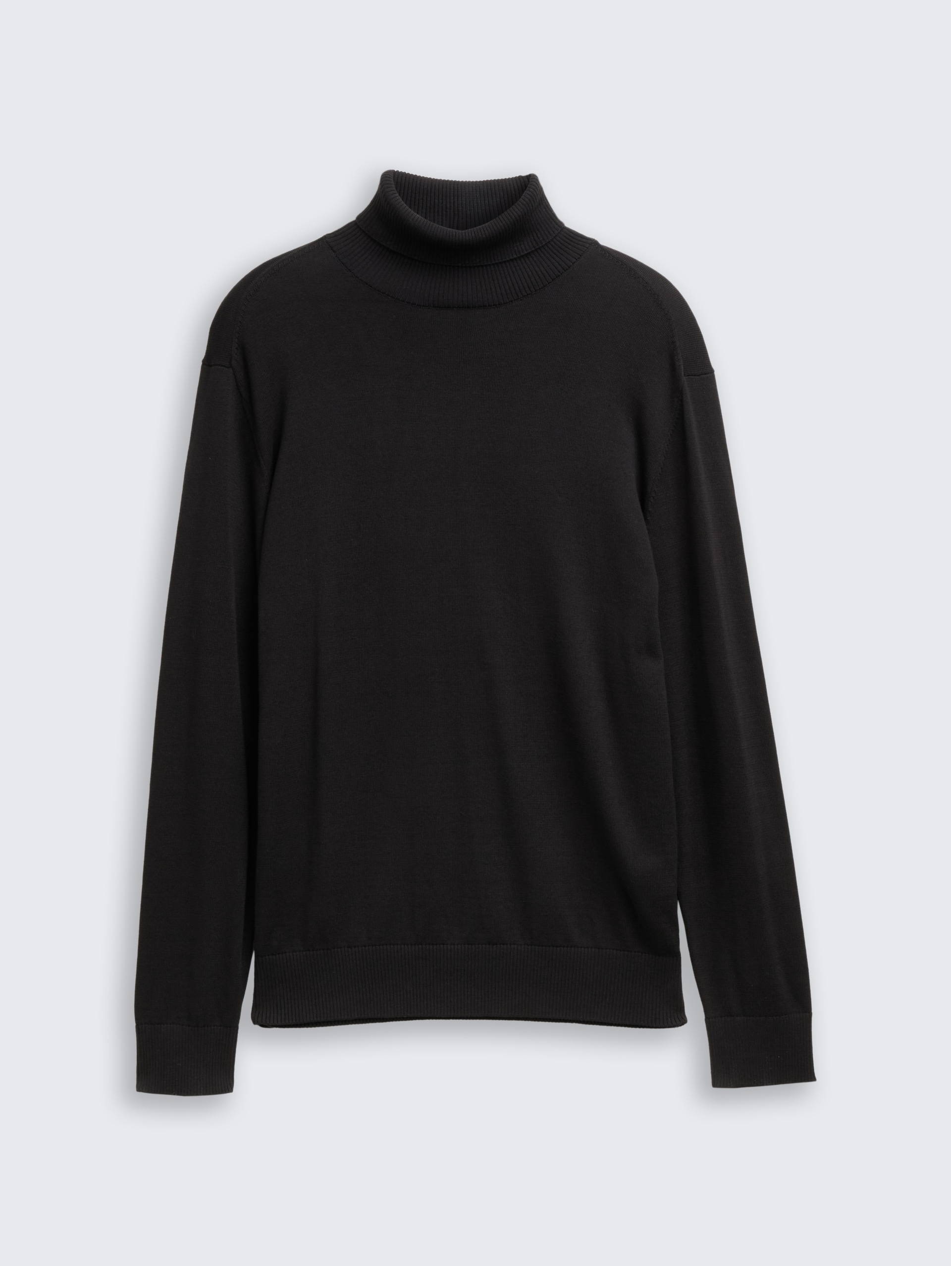 Rollkragenpullover aus Baumwolle - Night Watch Black
