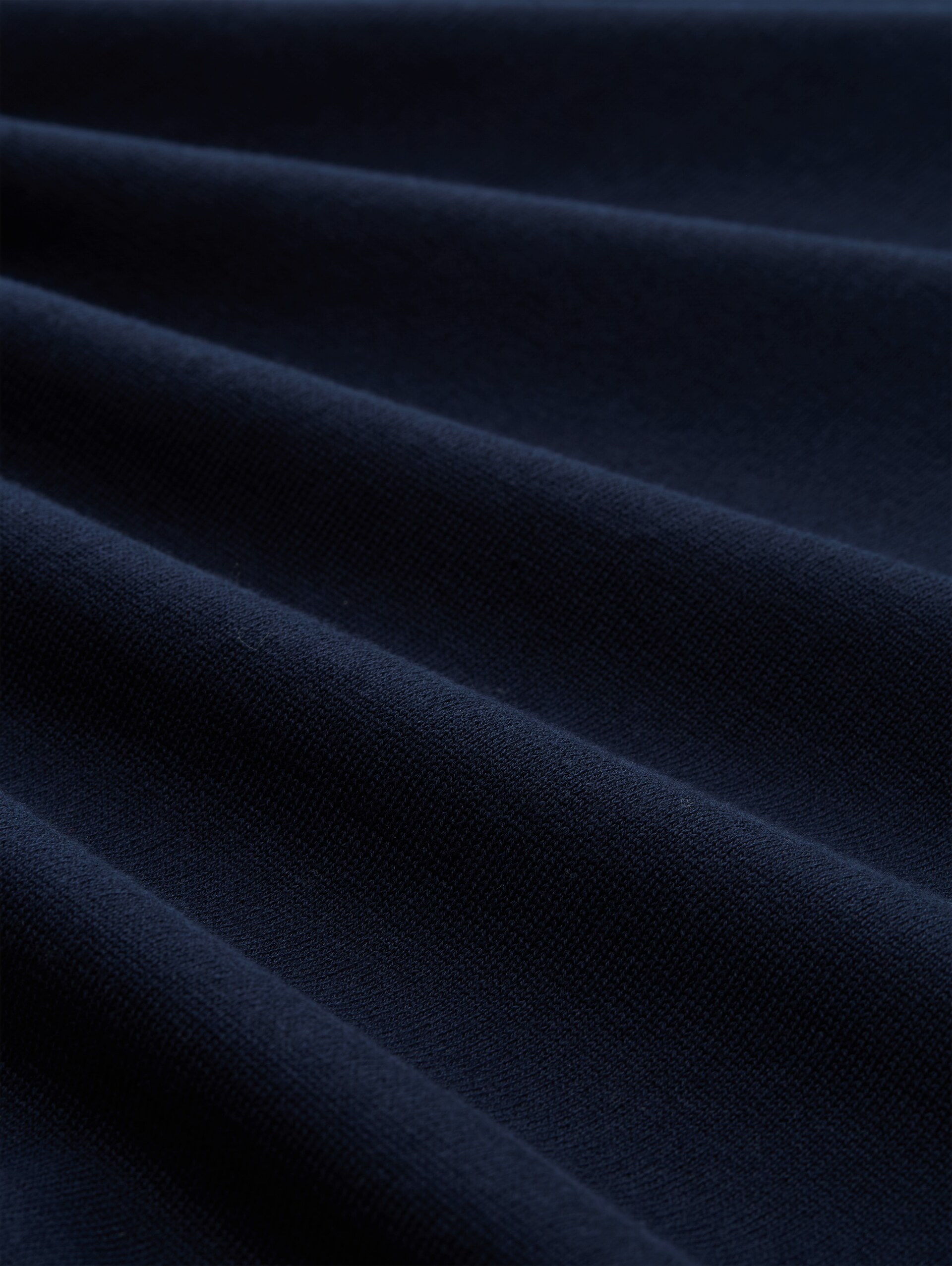 Rollkragenpullover aus Baumwolle - sky captain blue - Material-Ansicht
