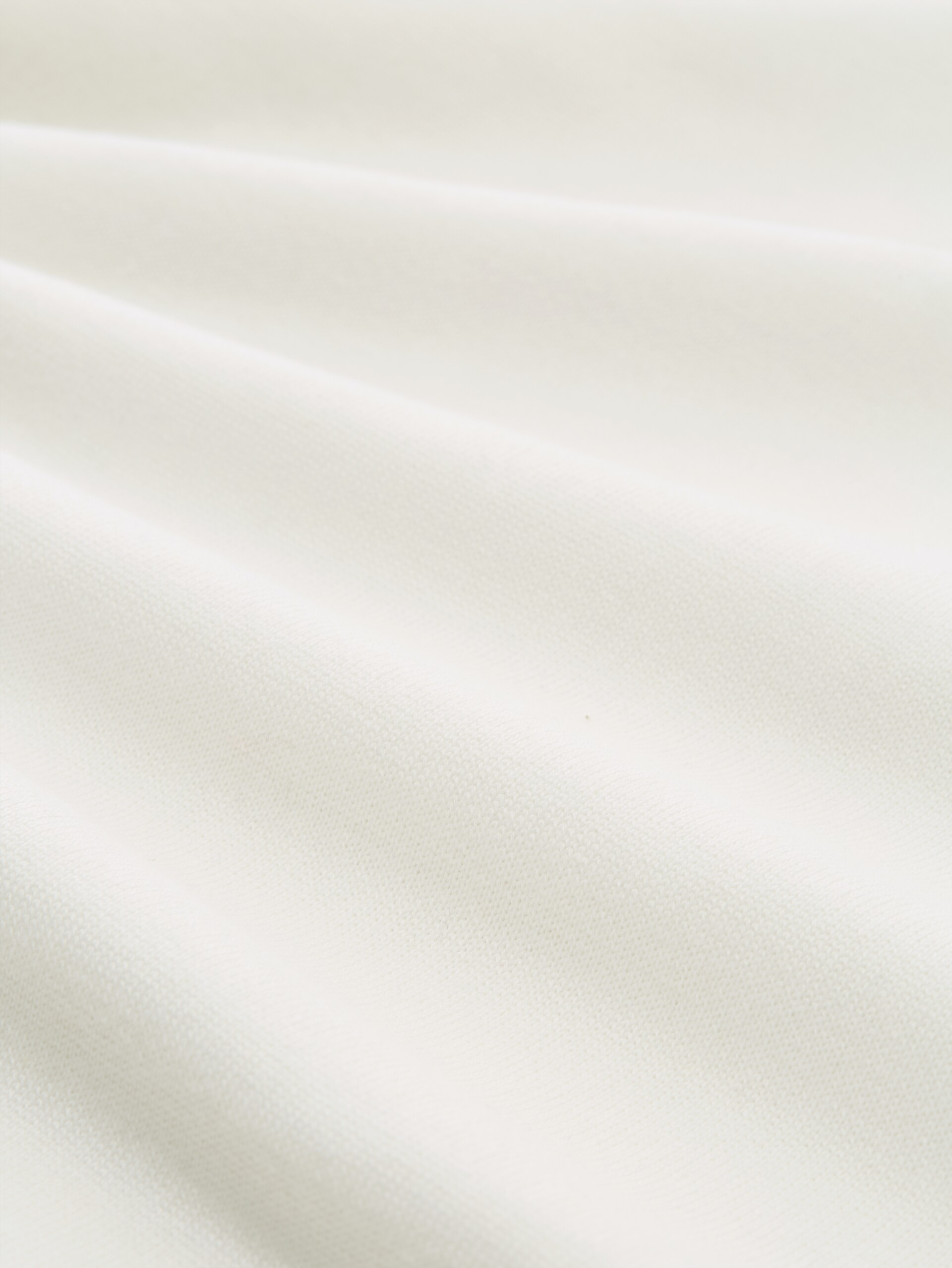 Cotton turtleneck jumper - Wool White - Material view