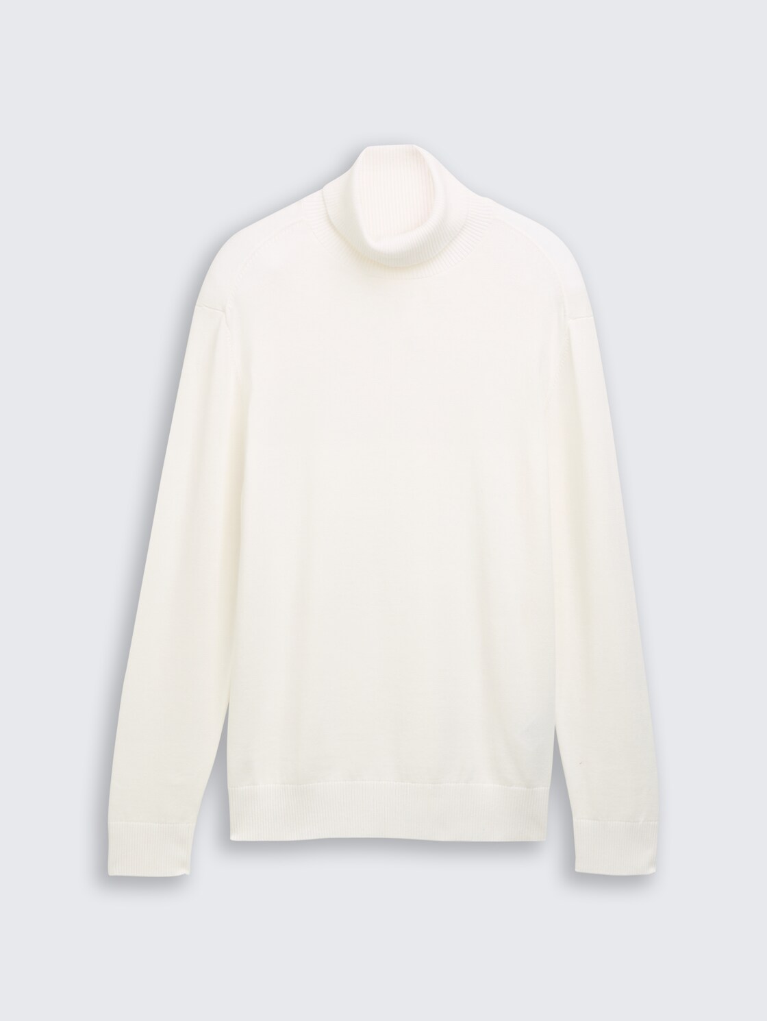 Rollkragenpullover aus Baumwolle - Wool White