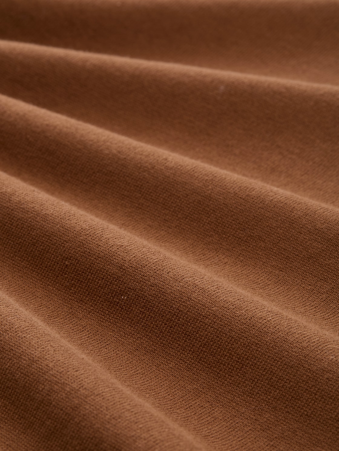 Rollkragenpullover aus Baumwolle - Golden Clay - Material-Ansicht