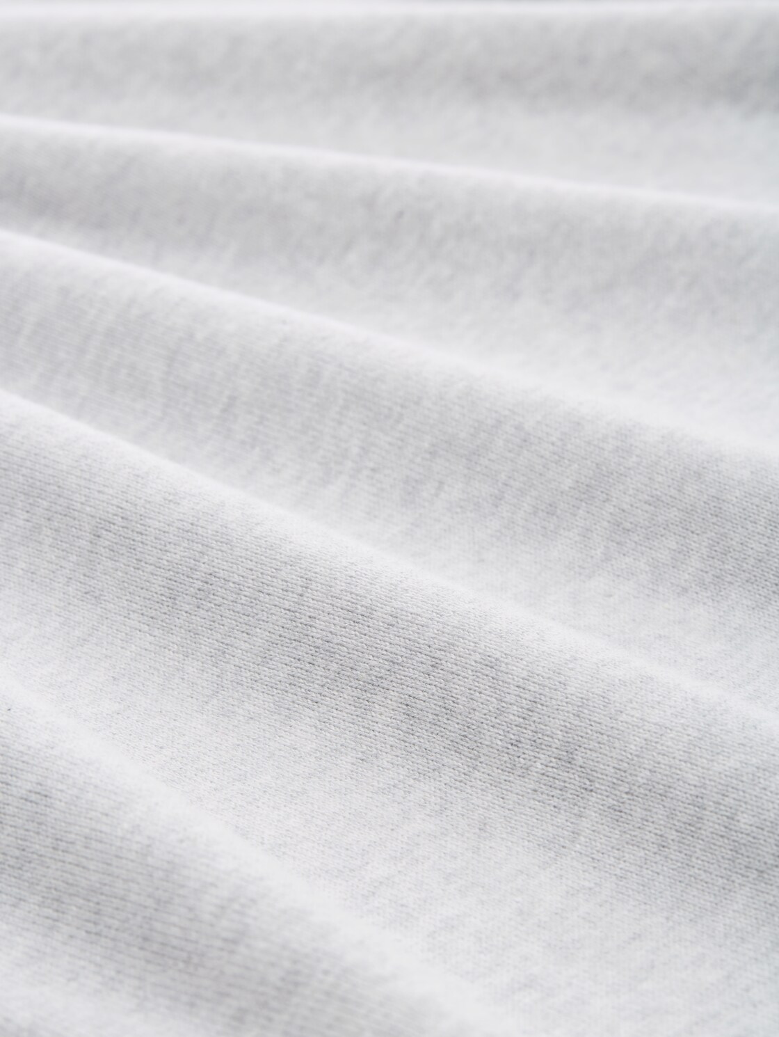 Rollkragenpullover aus Baumwolle - Light Stone Grey Melange - Material-Ansicht