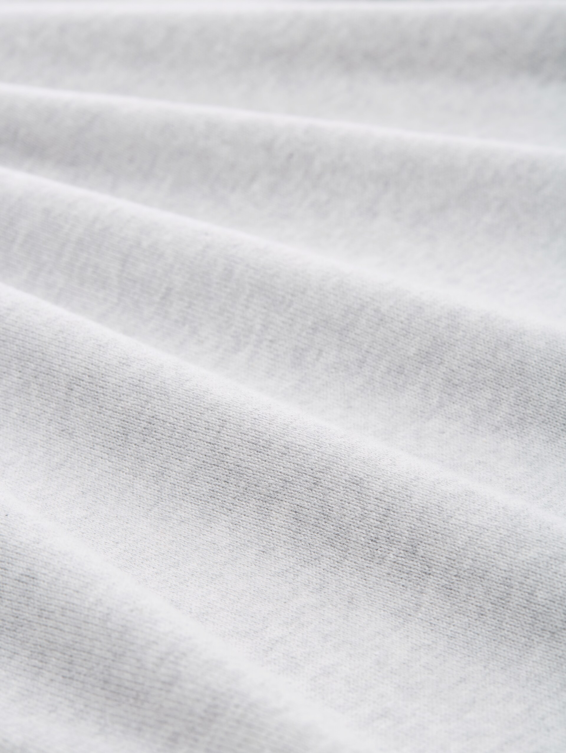 Rollkragenpullover aus Baumwolle - Light Stone Grey Melange - Material-Ansicht