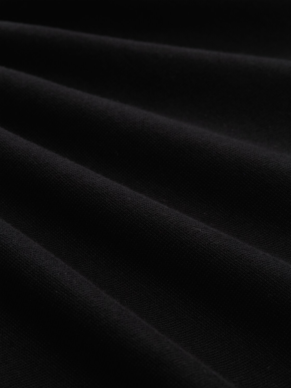 Rollkragenpullover aus Baumwolle - Black - Material-Ansicht