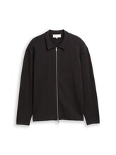 Ausgewählt, Relaxed Fit Strickjacke mit Reißverschluss von Tom Tailor, schwarz