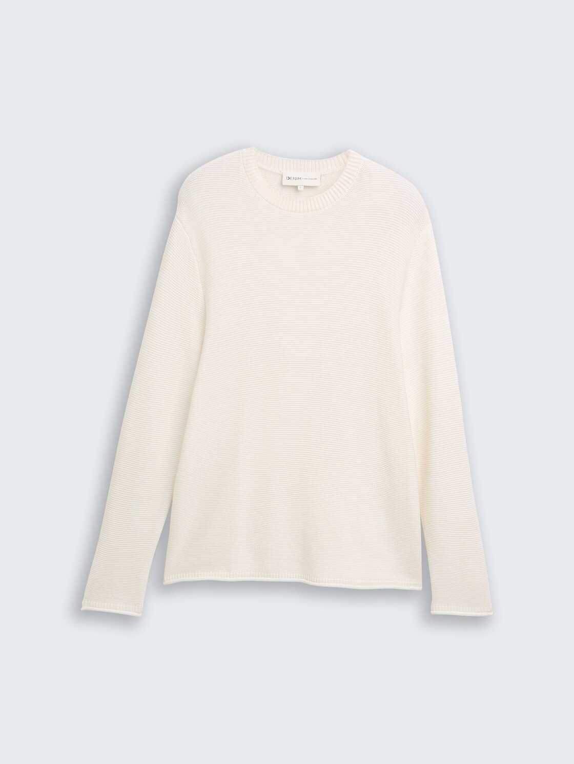 Relaxed Fit Strickpullover - Gardenia White