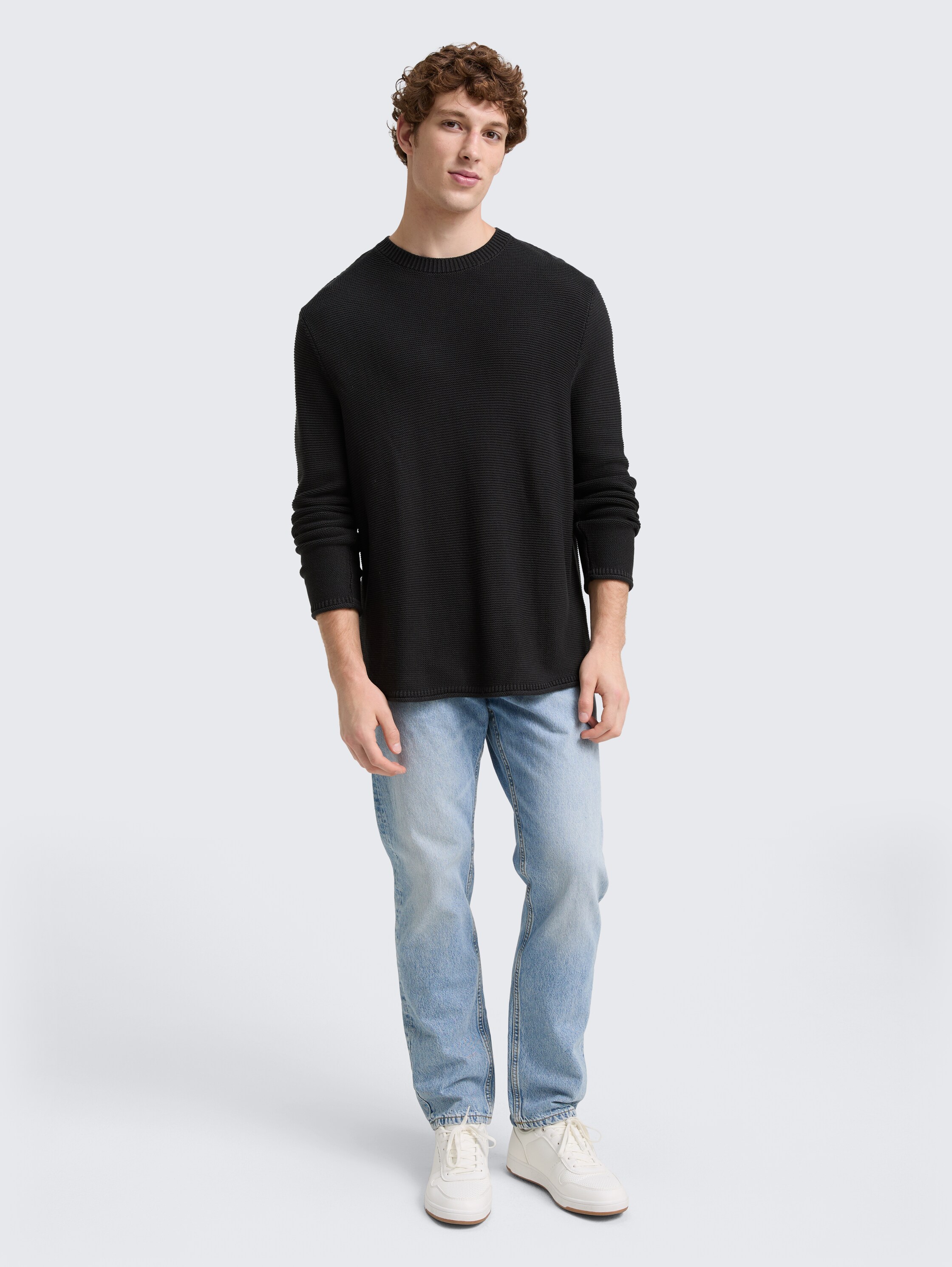 Relaxed fit knitted jumper - night_watch_black_1 - 