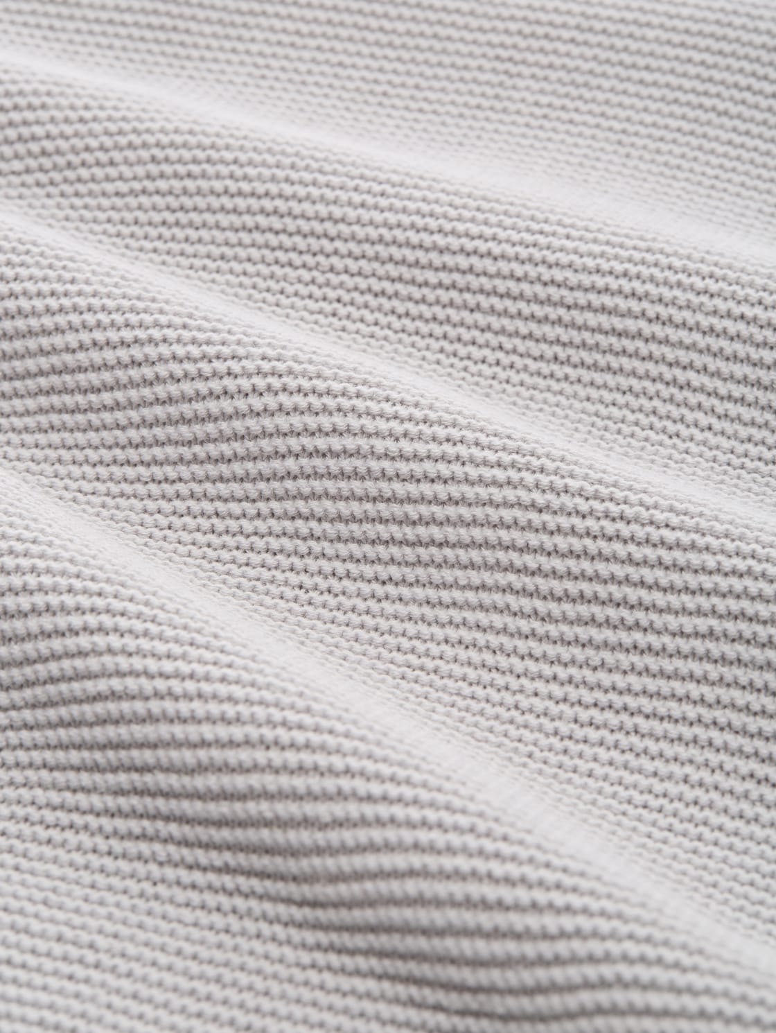 Relaxed Fit Strickpullover - Light Stone Grey Melange - Material-Ansicht