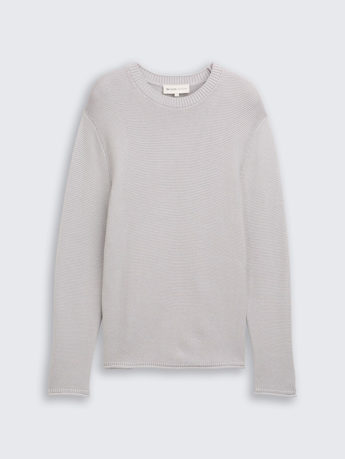 Relaxed Fit Strickpullover - Light Stone Grey Melange