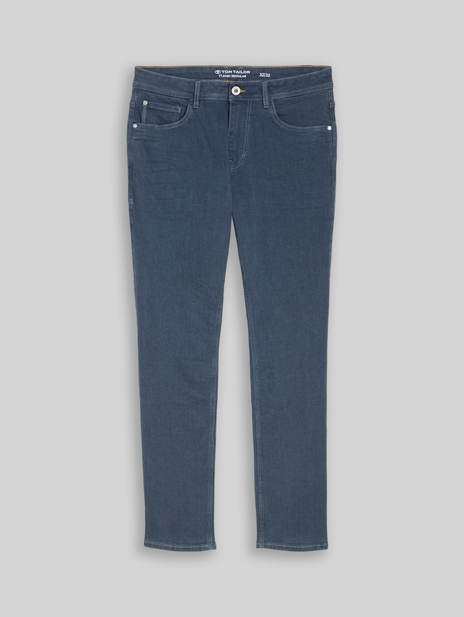 TTJOSH REGULAR SLIM jeans with stretch by Men, rinsed blue grey denim