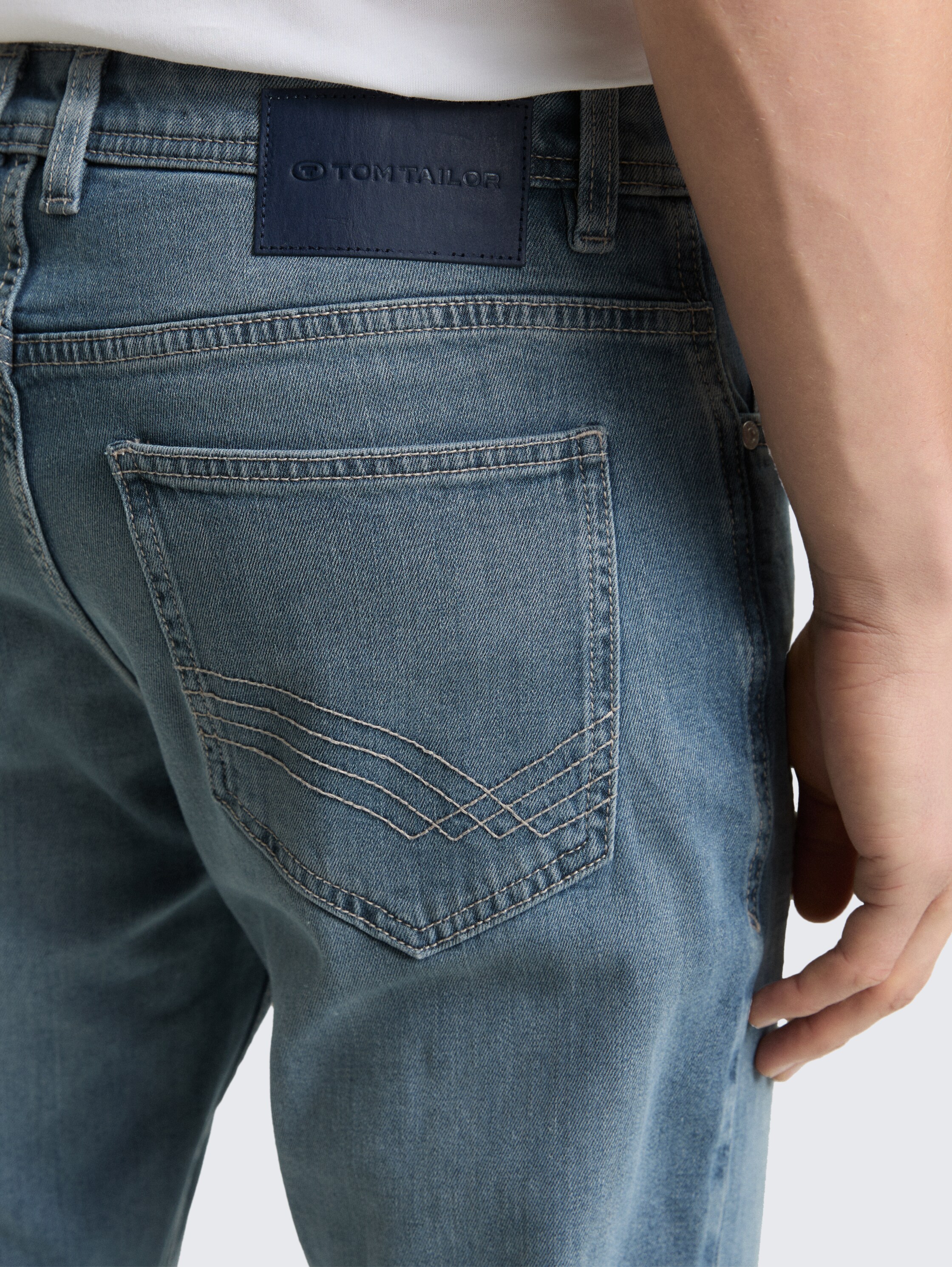 TTJOSH REGULAR SLIM Jeans mit Stretch - light stone blue grey denim - Detail-Model-Ansicht