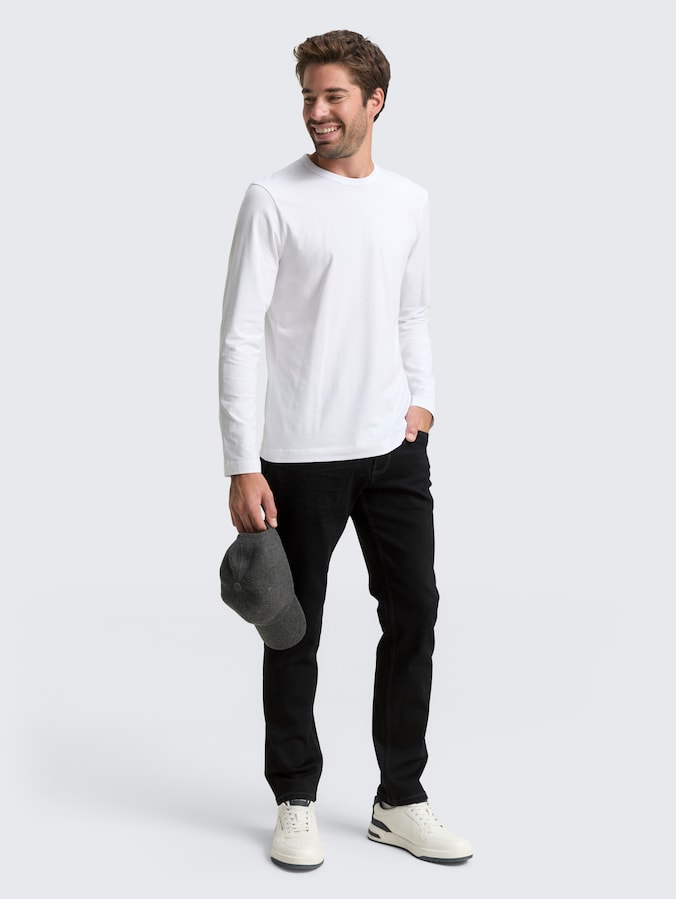 TTJOSH REGULAR SLIM Jeans mit Stretch von Men, black denim