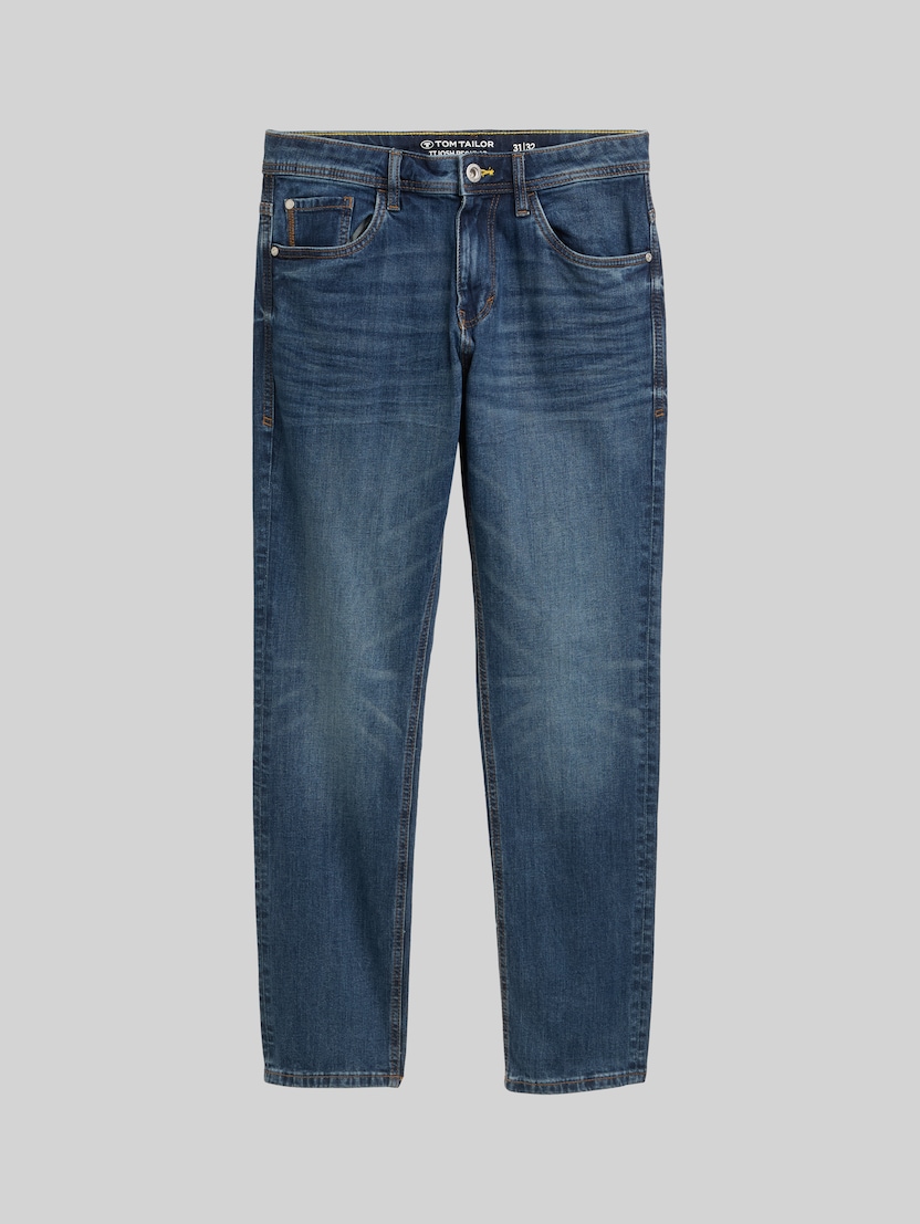 TTJOSH REGULAR SLIM jeans with stretch by Men, mid stone wash denim