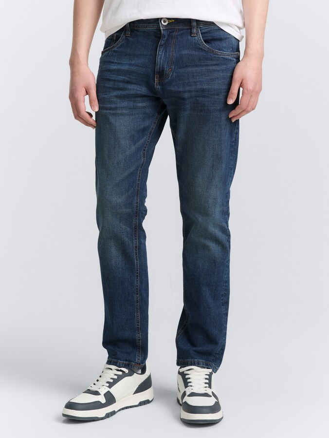 TTJOSH REGULAR SLIM Stretch jeans by Men, mid stone wash denim