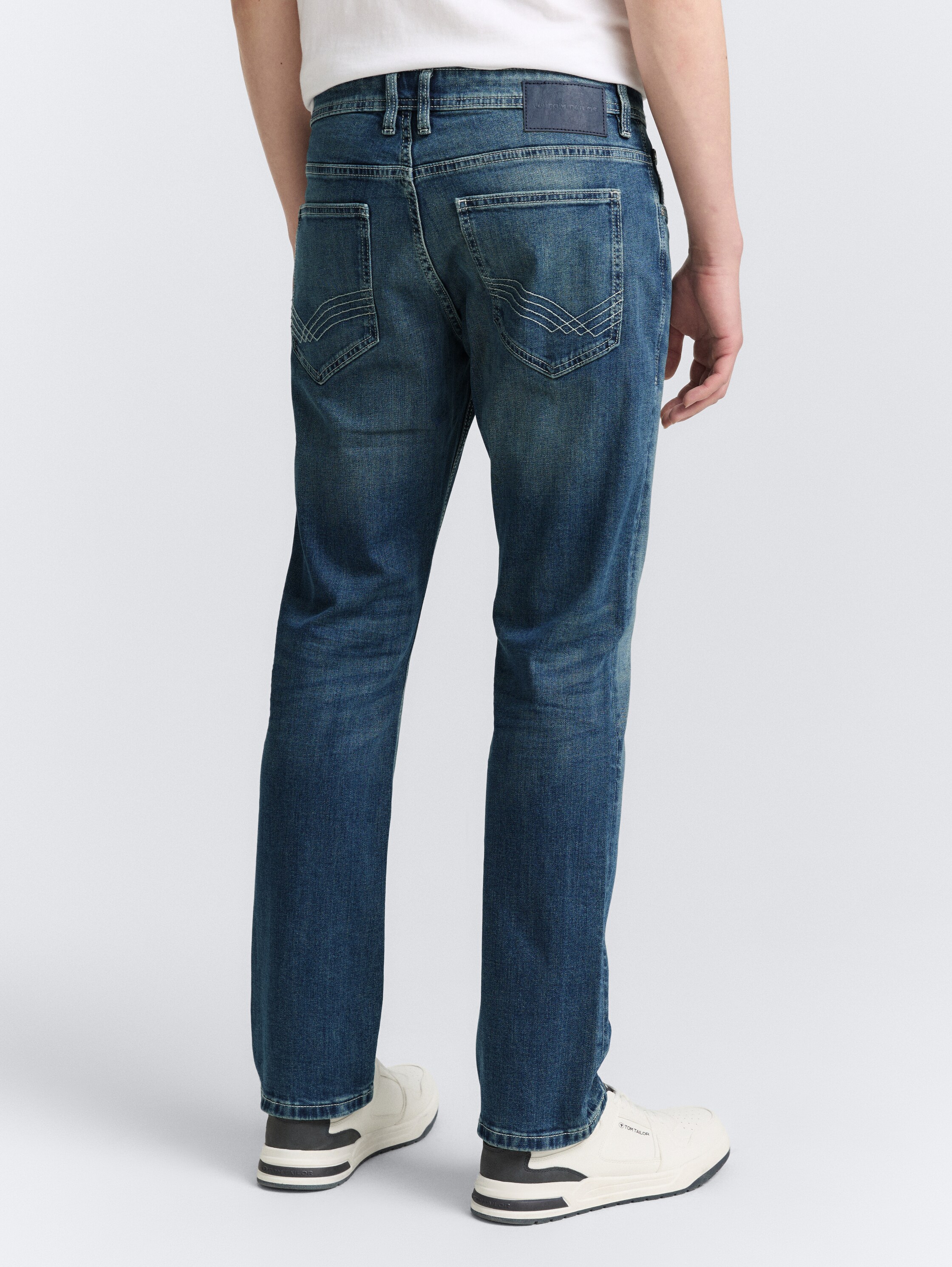 TTMARVIN STRAIGHT Jeans mit Stretch - used_mid_stone_blue_denim - 