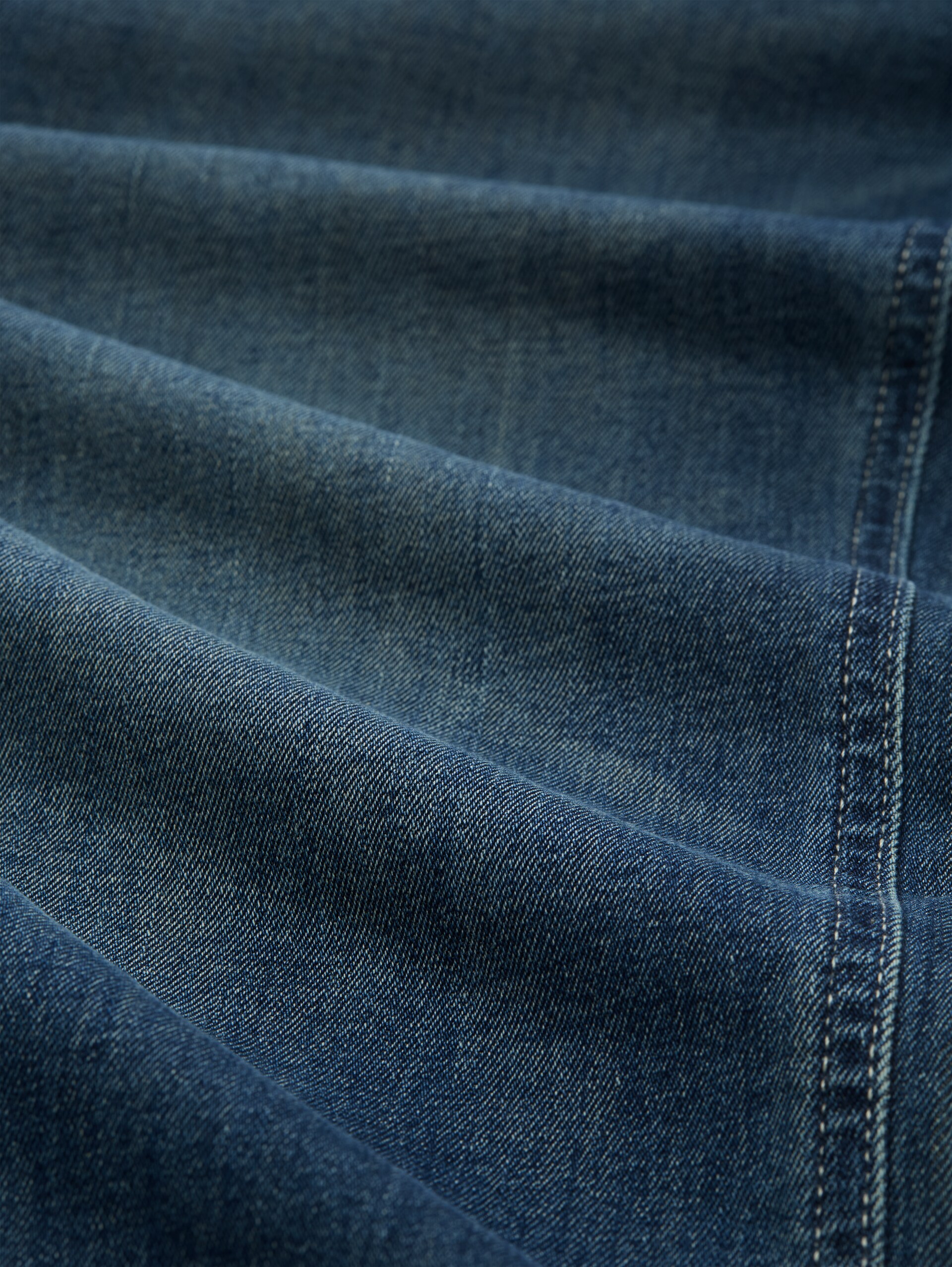 TTMARVIN STRAIGHT Jeans - Used Mid Stone Blue Denim - Material-Ansicht