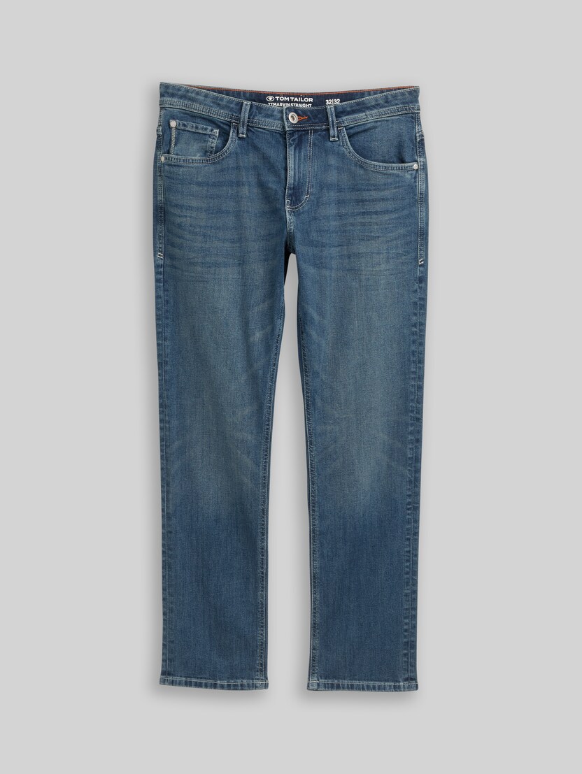 TTMARVIN STRAIGHT-jeans door Men, Used Mid Stone Blue Denim