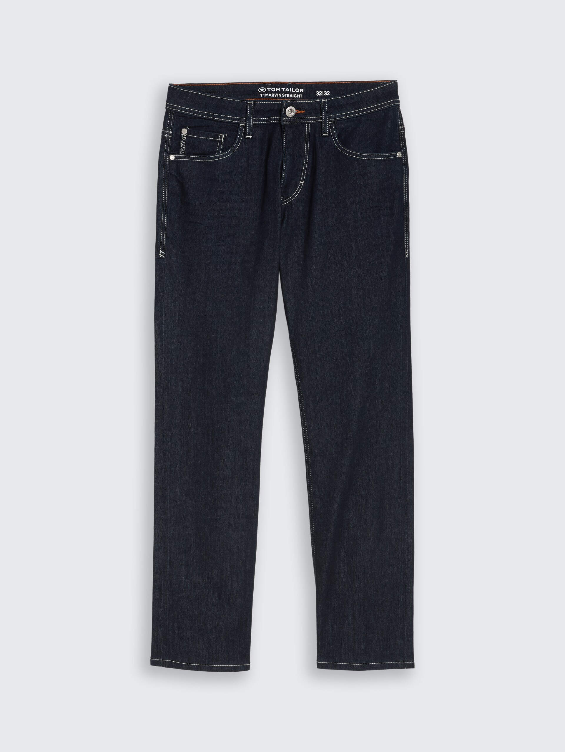 TTMARVIN STRAIGHT Jeans - Rinsed Blue Denim - Vorder-Produkt-Ansicht
