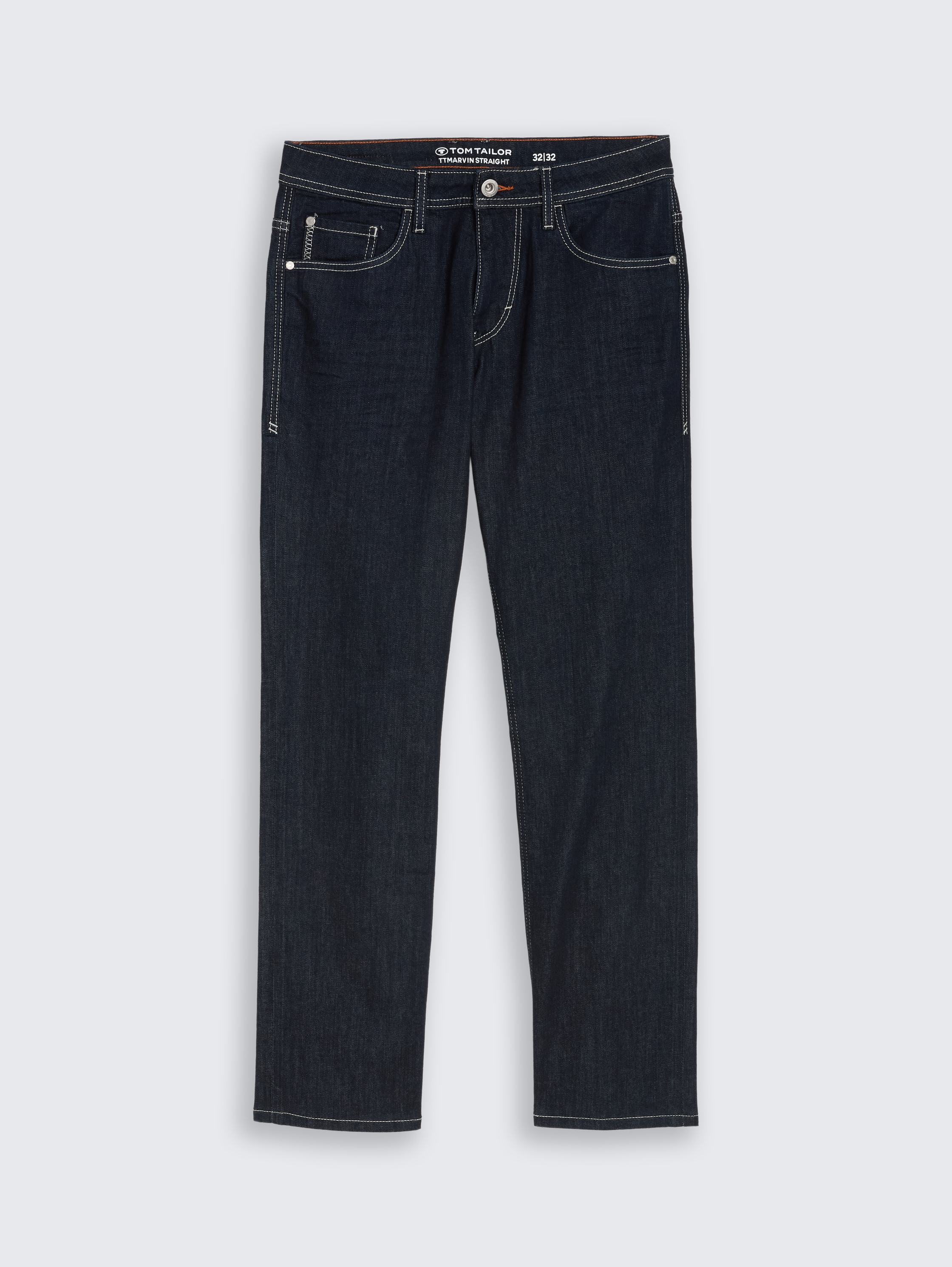 TTMARVIN STRAIGHT Jeans - Rinsed Blue Denim - Vorder-Produkt-Ansicht