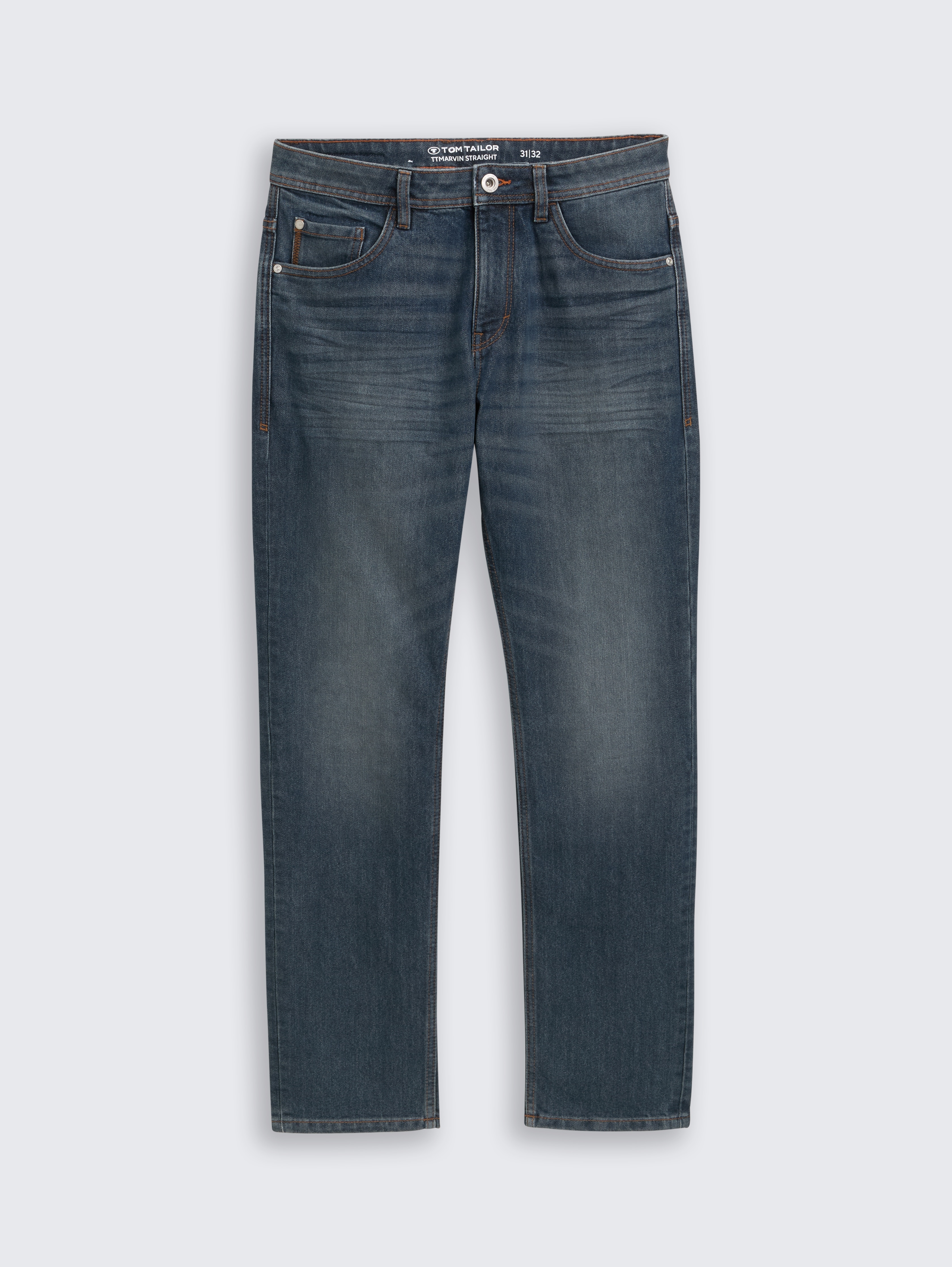 スラックス TAGLIATORE Men Straight Pants TAG01 1800103112 Blue TTMARVIN Straight jeans by Tom Tailor