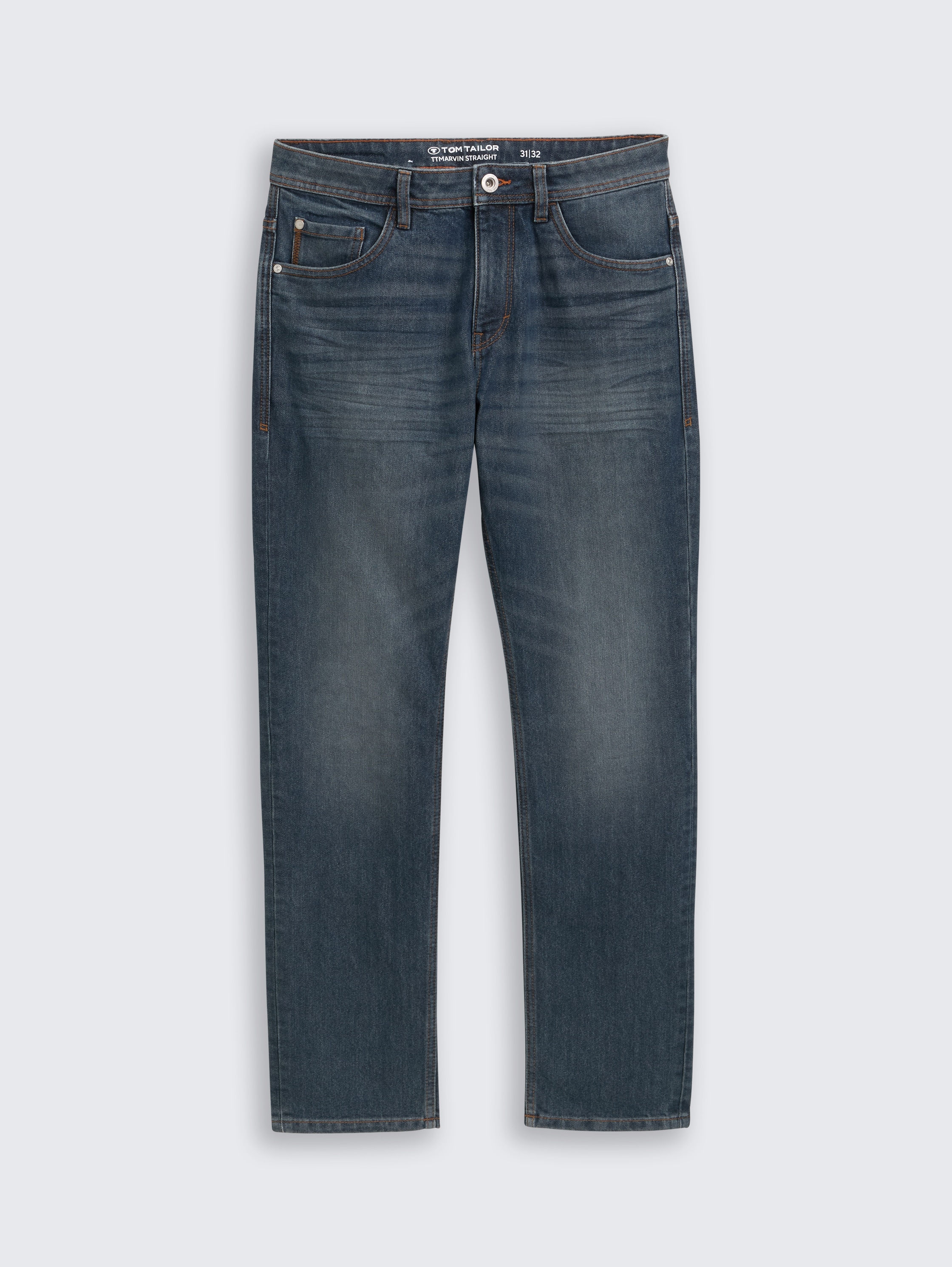 TTMARVIN STRAIGHT Jeans - mid stone blue grey denim - Vorder-Produkt-Ansicht