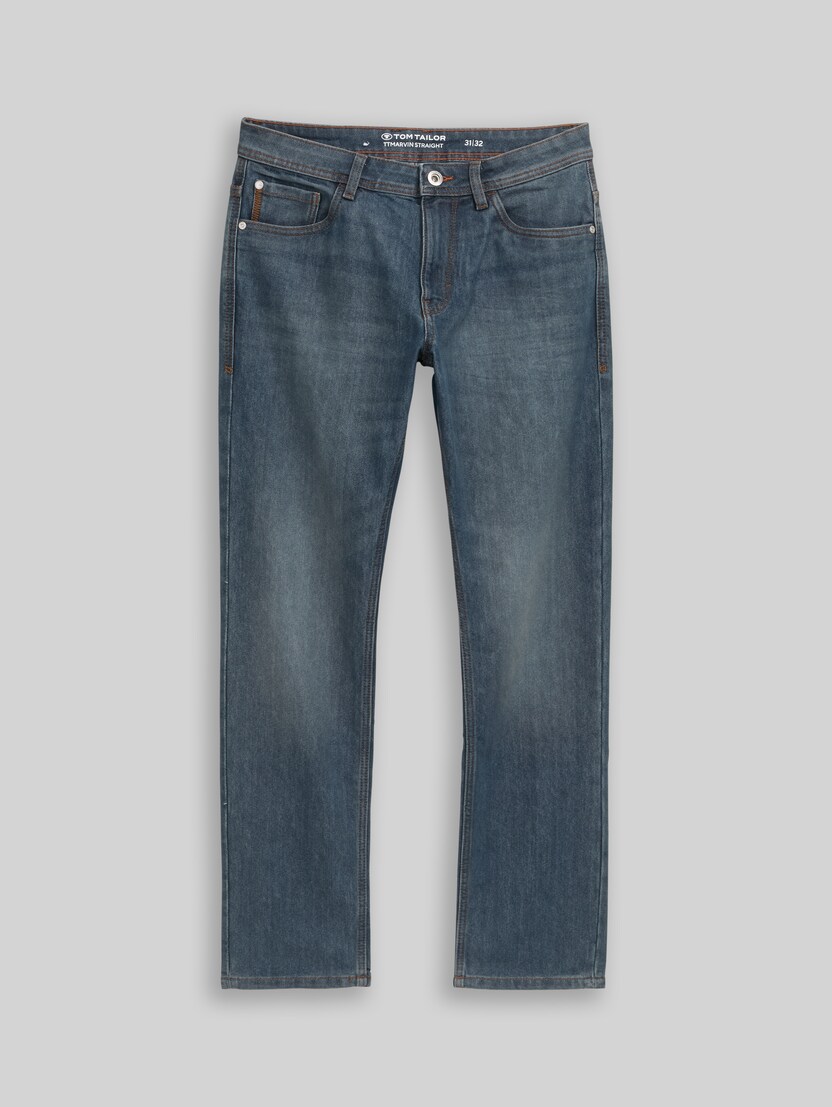 Jean TTMARVIN STRAIGHT par Men, mid stone blue grey denim