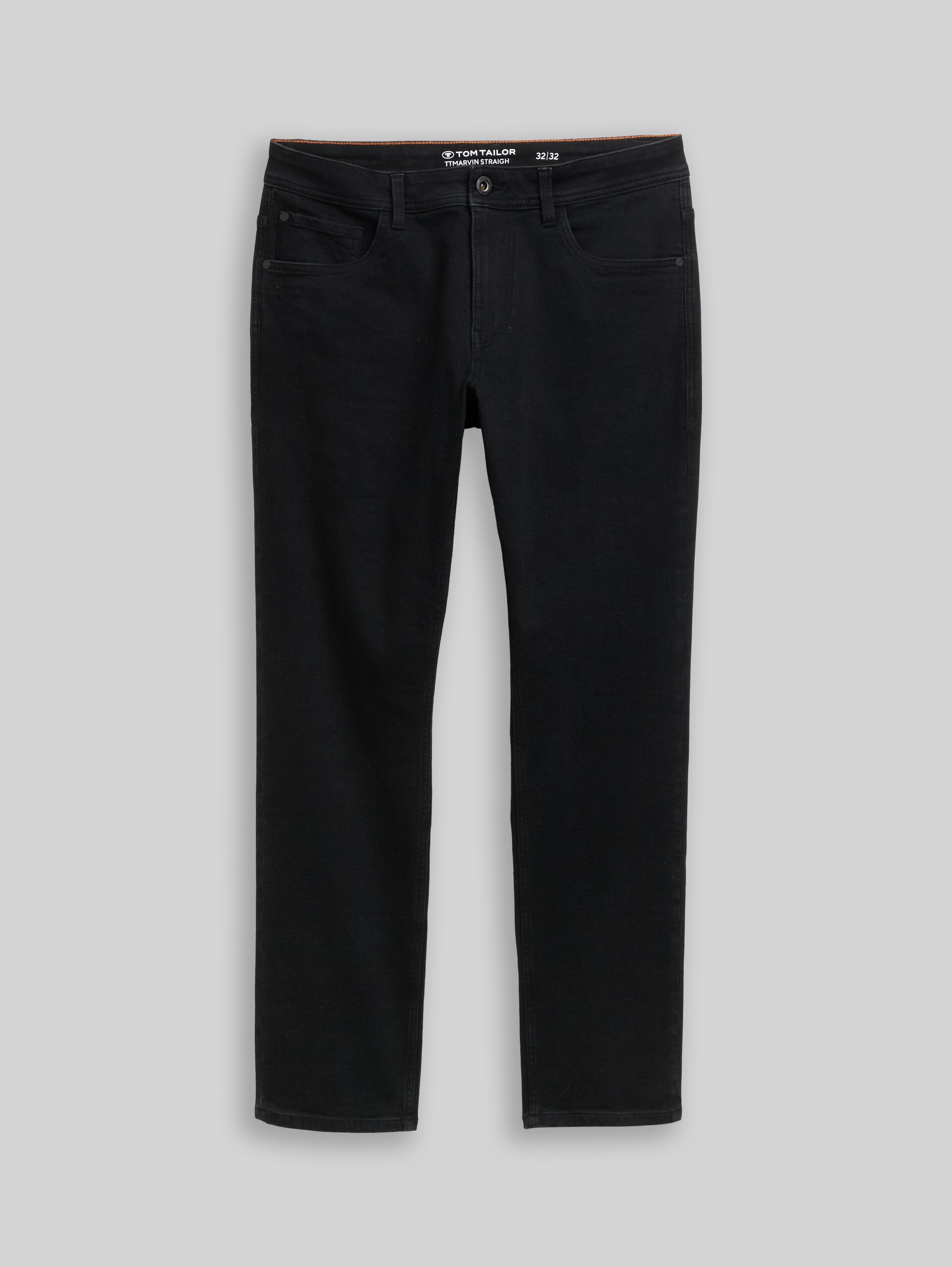 Jean TTMARVIN STRAIGHT - black denim - Vue de face du produit