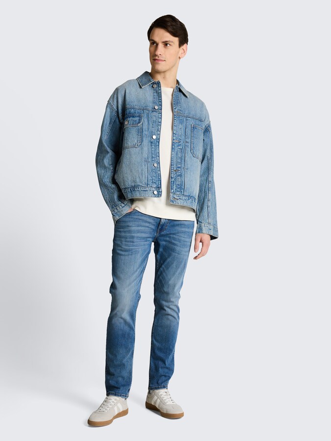 TTMARVIN STRAIGHT Jeans mit Superstretch von Men, mid stone bright blue denim