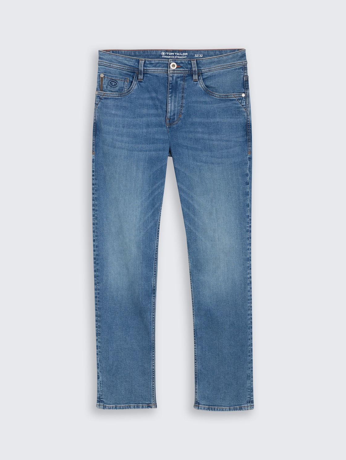 TTMARVIN STRAIGHT Jeans mit Superstretch - mid stone bright blue denim - Vorder-Produkt-Ansicht
