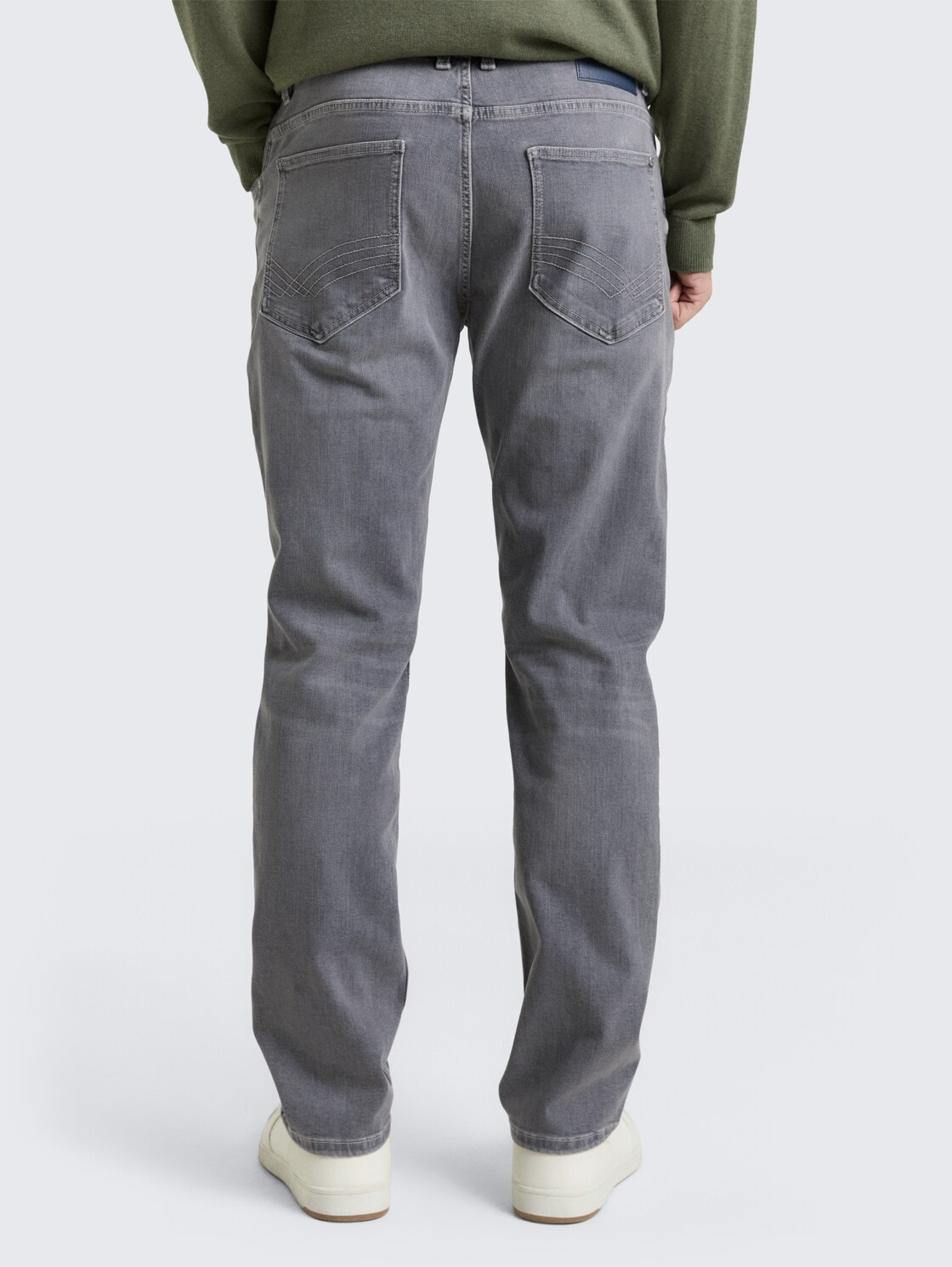 TTMARVIN STRAIGHT Jeans mit Superstretch - grey denim - Auschnitt Model-Rückansicht