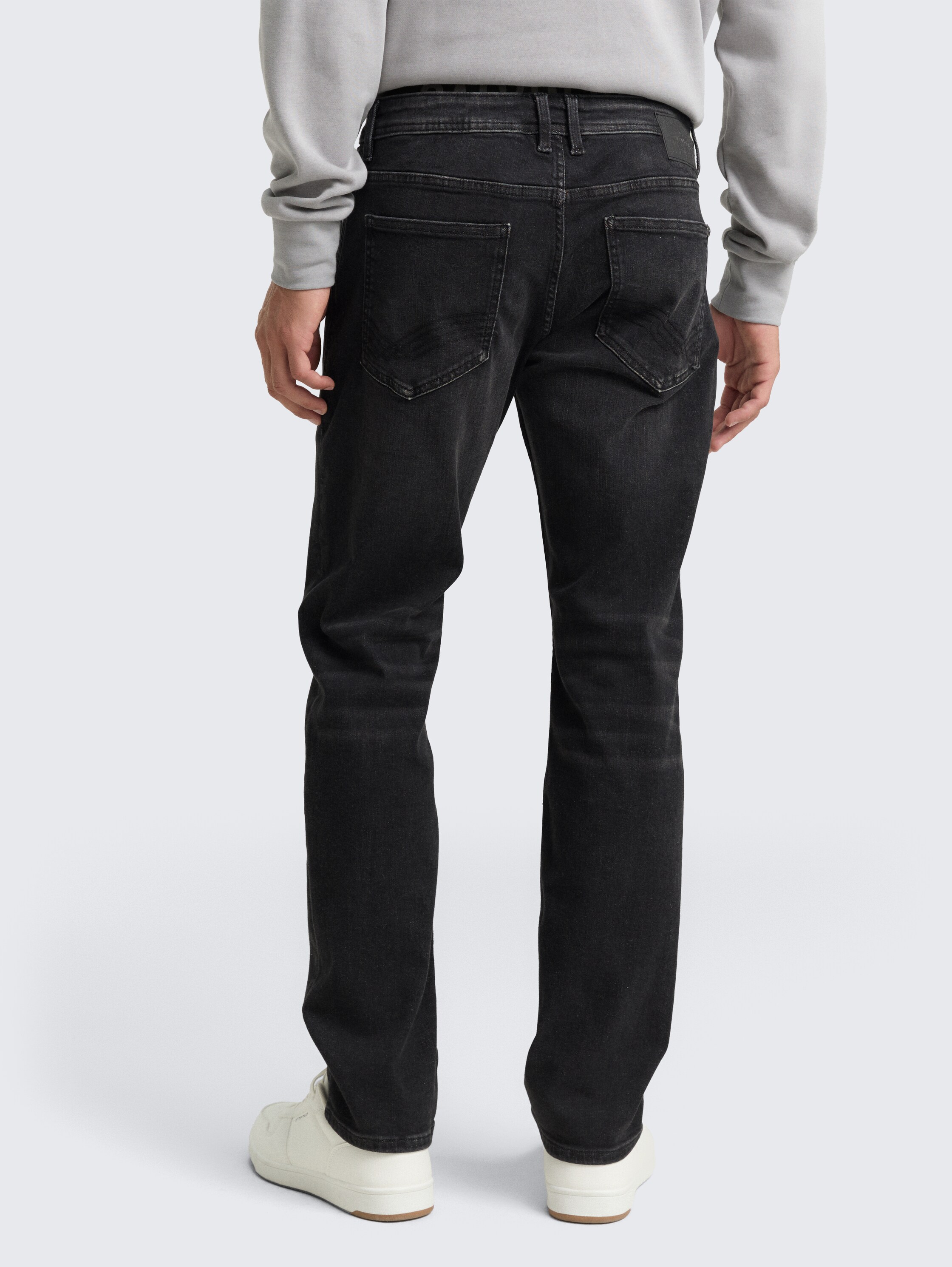 TTMARVIN STRAIGHT Jeans mit Superstretch - used_dark_stone_black_denim - 