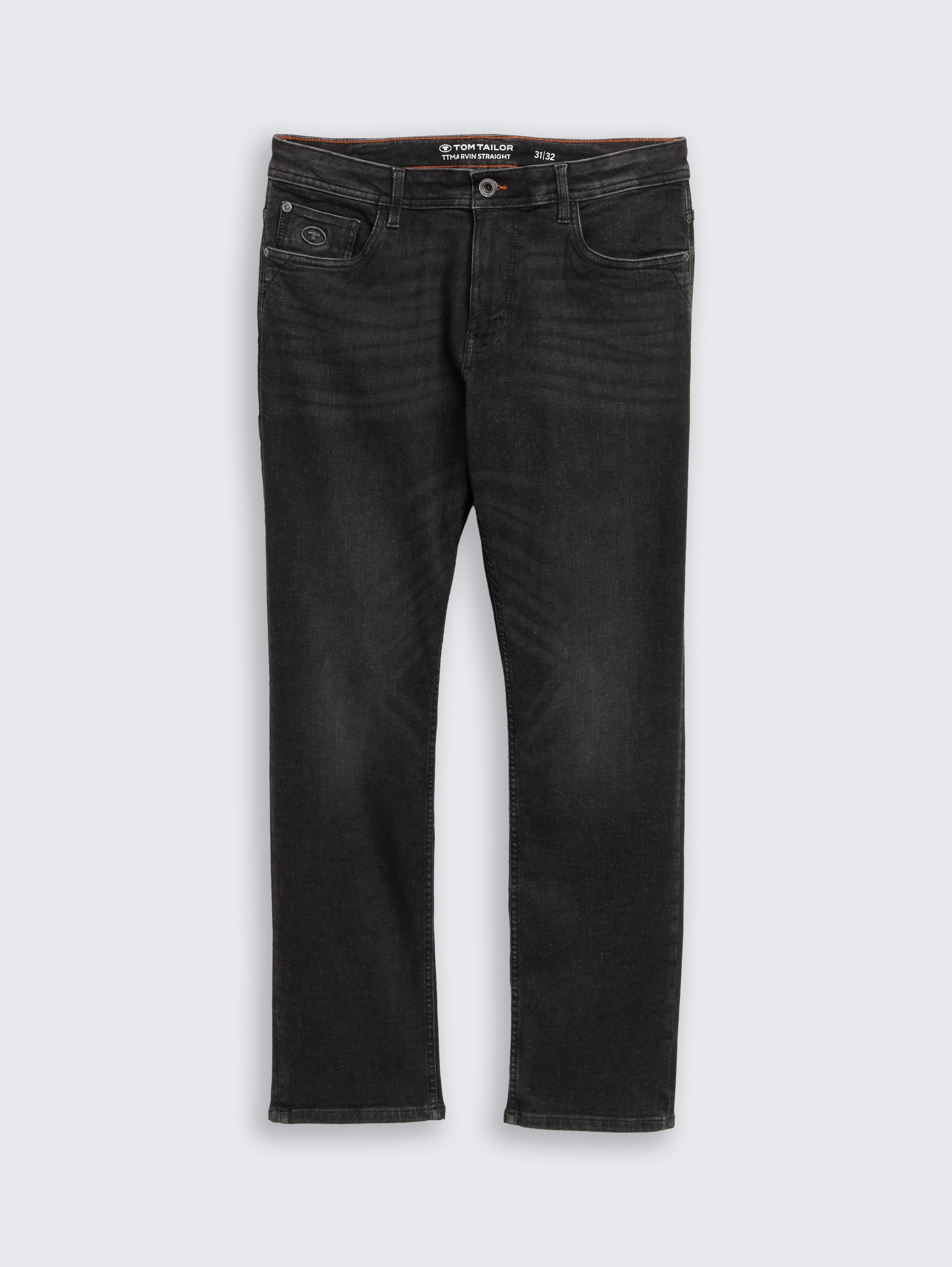 TTMARVIN STRAIGHT Jeans mit Superstretch - used_dark_stone_black_denim - 