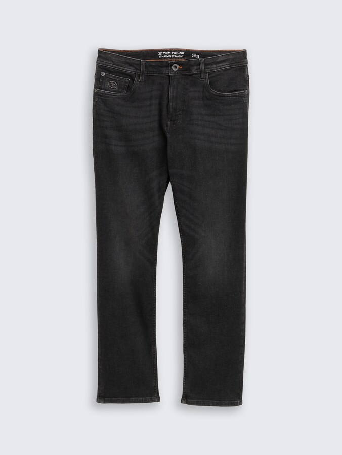 TTMARVIN STRAIGHT Jeans mit Superstretch von Men, used dark stone black denim