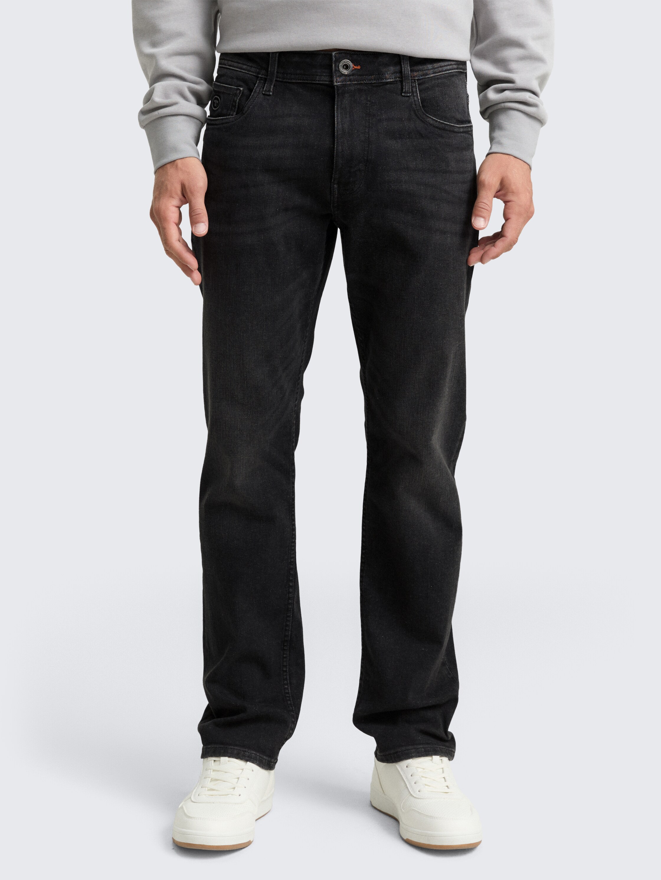 TTMARVIN STRAIGHT Jeans mit Superstretch - used_dark_stone_black_denim - 