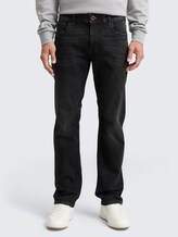 TTMARVIN STRAIGHT Jeans mit Superstretch - used dark stone black denim - Ausschnitt Model-Vorderansicht