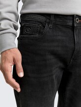 TTMARVIN STRAIGHT Jeans mit Superstretch - used dark stone black denim - Detail-Model-Ansicht